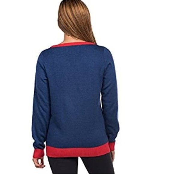 TIPSY ELVES Obama Funny Ugly Christmas Sweater - Picture 2 of 7